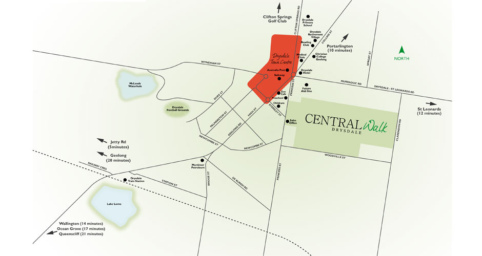 Central Walk Location Map